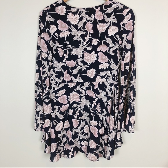 Flynn Skye London Floral Mini Dress in Navy Poppy - Picture 5 of 7